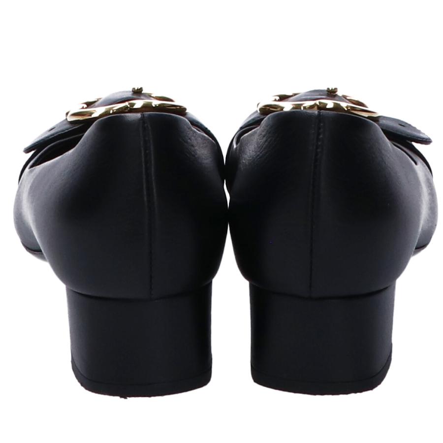 GUCCI グッチ 428564 GGバックル レザーラウンドトゥ パンプス 37 