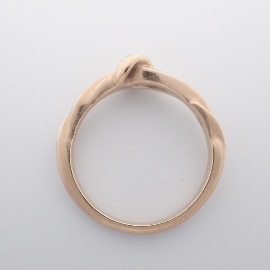 美品 AbHeri アベリ K18 KNOT ノット むすび リング・指輪 シャンパン
