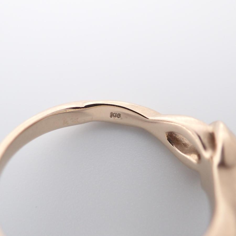 美品 AbHeri アベリ K18 KNOT ノット むすび リング・指輪