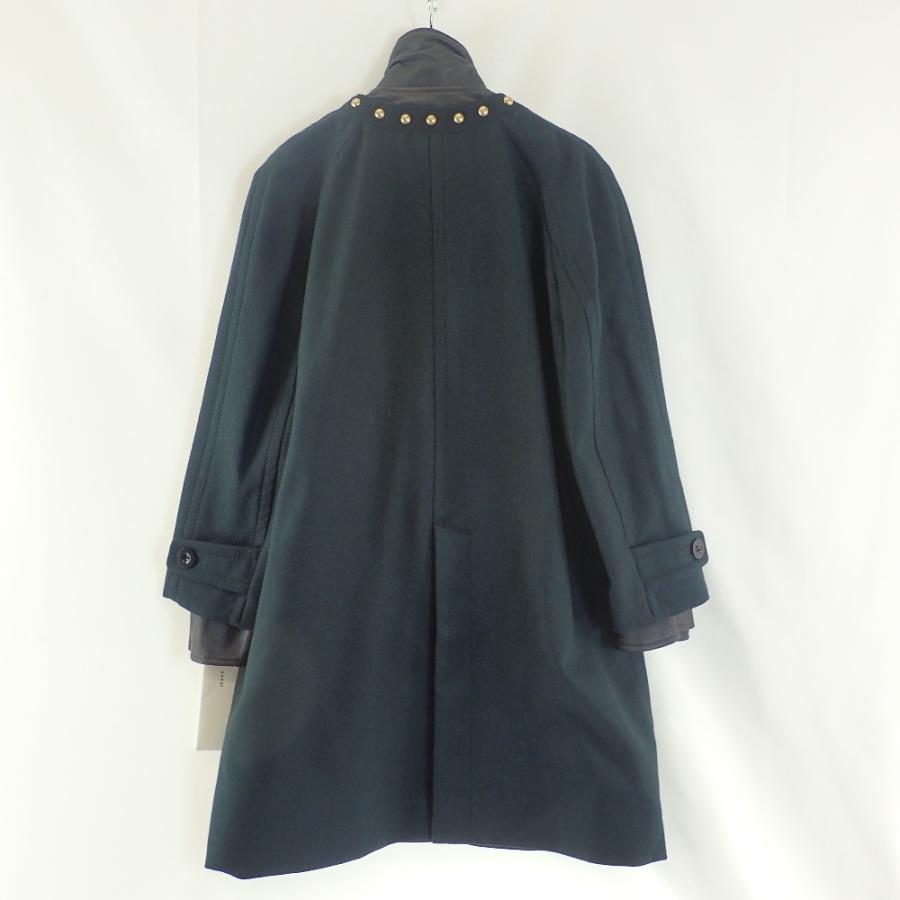 sacai 新品同様/ サカイ 16-02863 ウール/レザー ドッキング ロング  