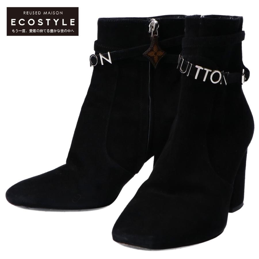 極美品ヴィトンLV コールバックライン ショートブーツ スエード 日本限定