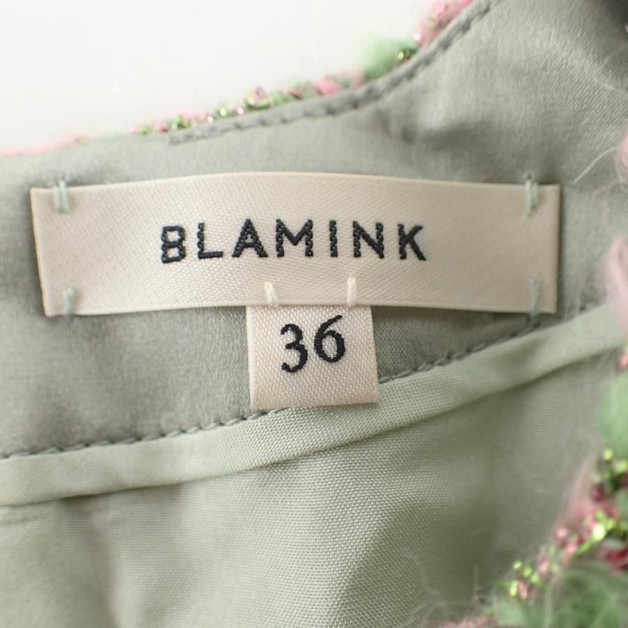 美品/ BLAMINK ブラミンク 7921-230-0115 モヘア混 ツイード