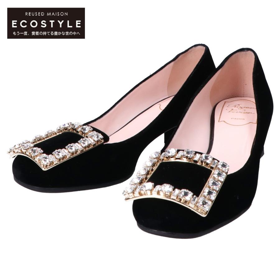 美品 Roger Vivier ロジェ・ヴィヴィエ トレ ヴィヴィエ ストラス 