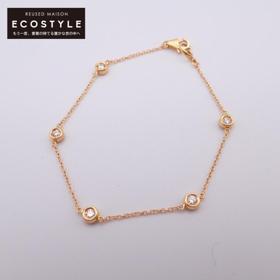 Ponte Vecchio（ポンテヴェキオ） K18YG 0.22ct 5Pダイヤモンド 
