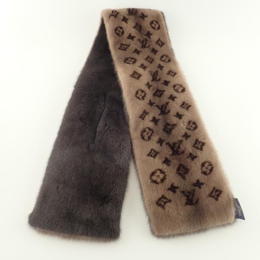 Louis Vuitton マフラー モノグラム【ルイヴィトン】 美品 LOUIS VUITTON ルイ・ヴィトン M73398 エシャルプ・モノグラム