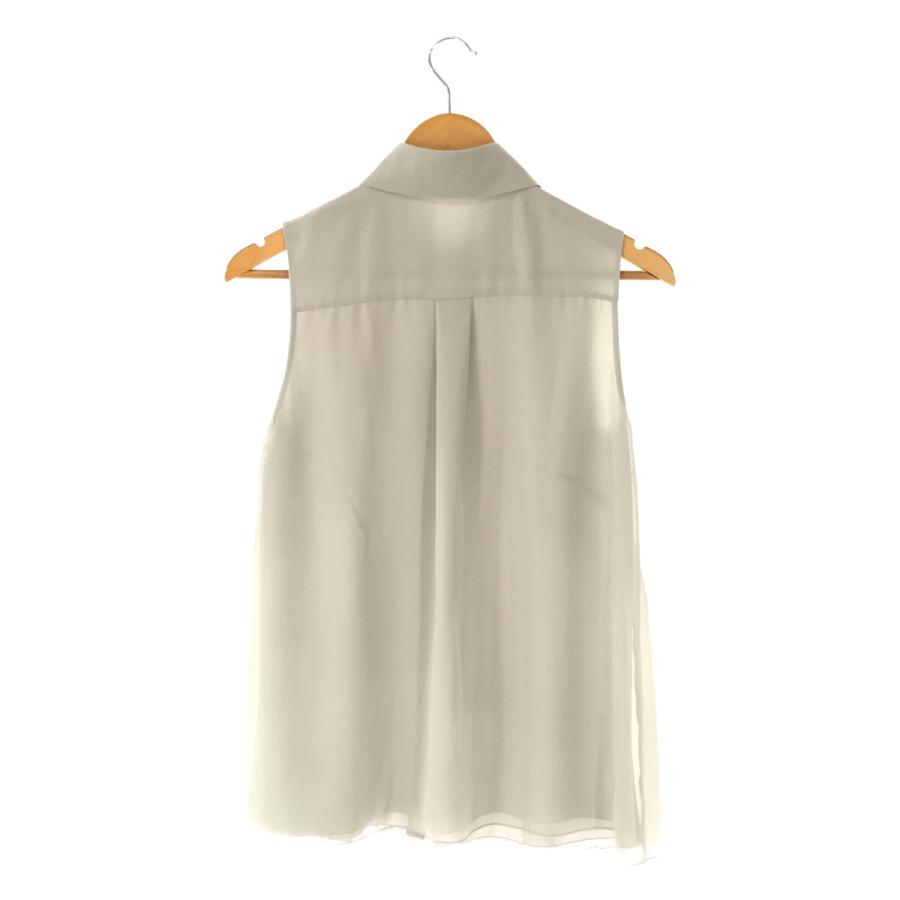 ☆美品☆FOXEY シルク100% ブラウス ベージュ シフォン 38 七分袖 