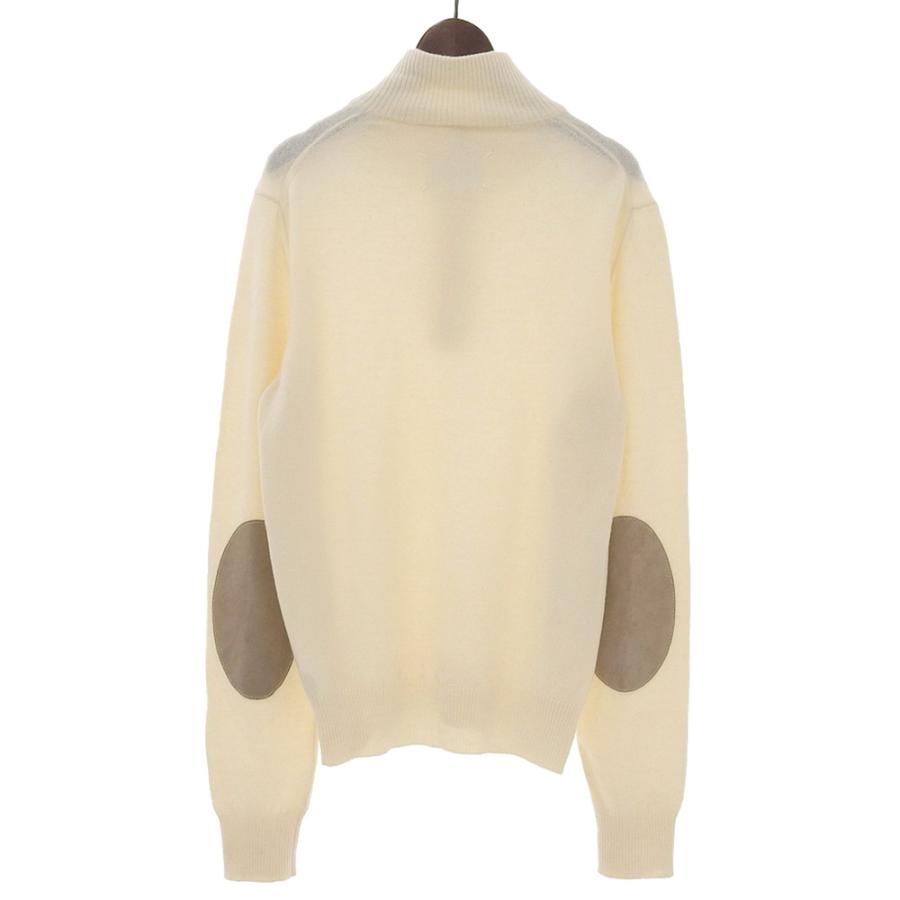 Maison Margiela 14 ハーフジップ エルボーパッチ ニット S 美品 Maison Margiela メゾンマルジェラ ハーフジップ エルボーパッチ