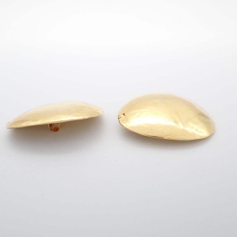 美品 noguchi ノグチ K18 NN3012-YG デザイン ピアス イエロー
