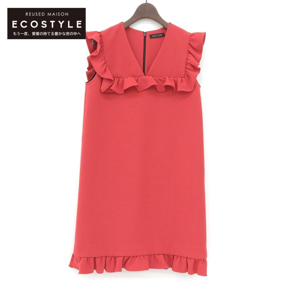 YOKOCHAN フリルノースリーブワンピース