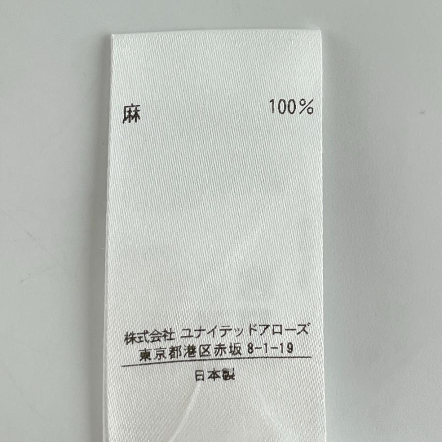 DRAWER（ドゥロワー） 6521-299-0505 ホワイト リネンギャザーブラウス