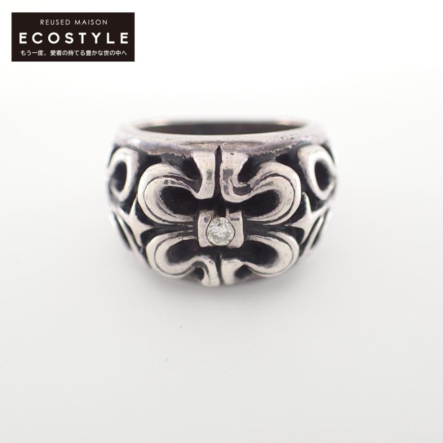 LEATHERS AND TREASURES 925 Filigree chevron ring custom w/dia