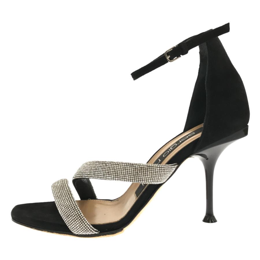 Sergio rossi 美品 Rossi セルジオロッシ SR Milano クリスタル 