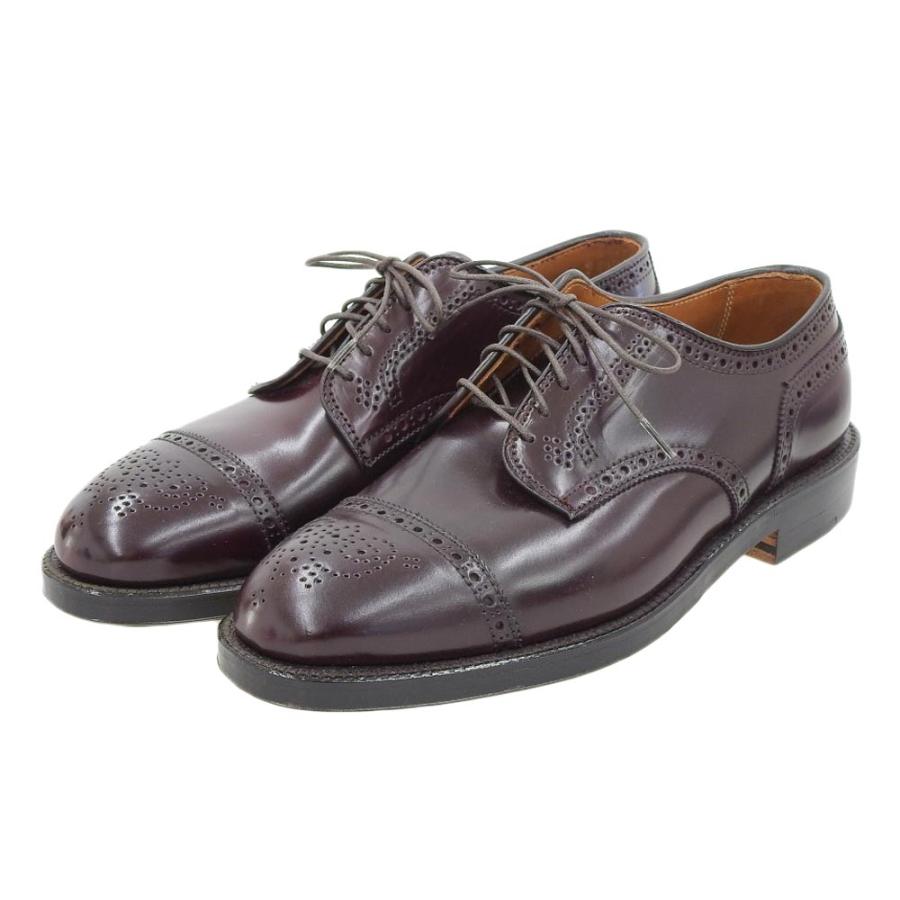 ALDEN（オールデン） 新品同様 外羽根 セミブローグ シューズ メンズ