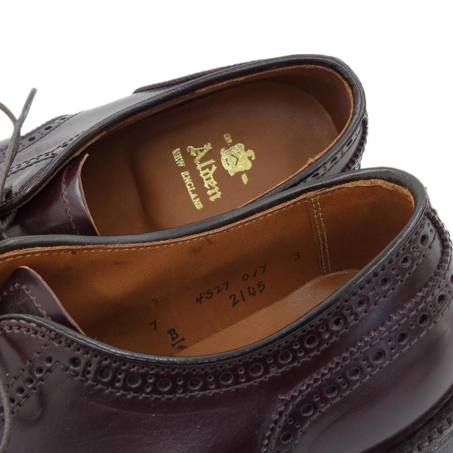 ALDEN（オールデン） 新品同様 外羽根 セミブローグ シューズ メンズ