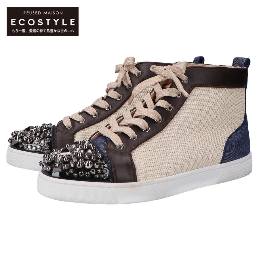 【クリスチャンルブタン】LOUIS SPIKES スニーカー Size 41 Louis Spikes ブラック カーフレザー - Shoes - Men - Christian Louboutin