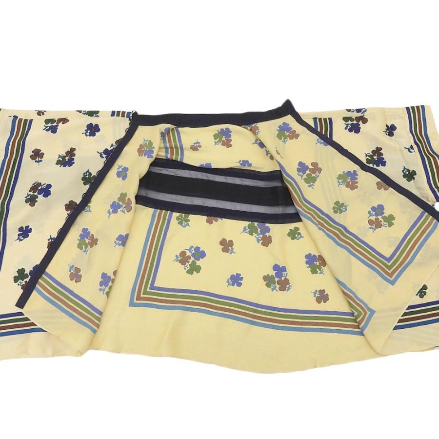 sacai サカイ フラワー レース ブラウス 半袖 カットソー イエロー 矢田 亜希子】 sacai サカイ 2020SSレース カットソー Tシャツ プル