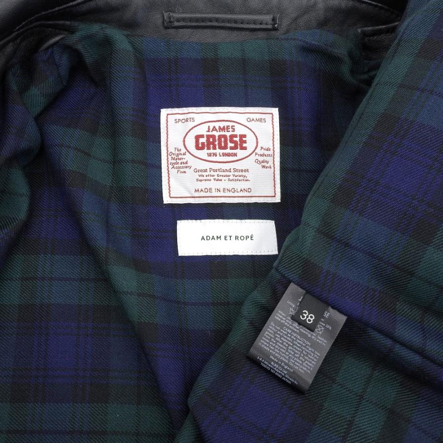 WQ218●JAMES GROSE /ADAM ET ROPE：ライダース 中古・古着通販】JAMES GROSE (ジェームスグロース) Adam et Rope