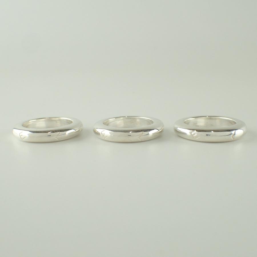 CHANEL 新品磨き シャネル 925 CHANELロゴ 3連 リング・指輪 シルバー