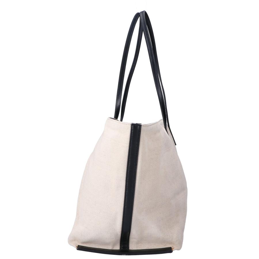 JIL SANDER（ジルサンダー） ロゴ キャンバス/レザー トートバッグ