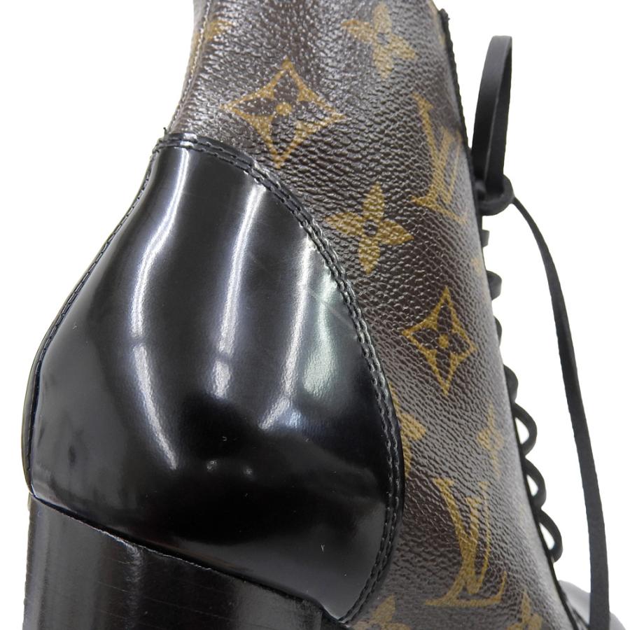 ☆【美品】LOUISVUITTON スタートレイルラインブーツ37 モノグラム 美品 ルイヴィトン スタートレイルライン アンクルブーツ モノグラム