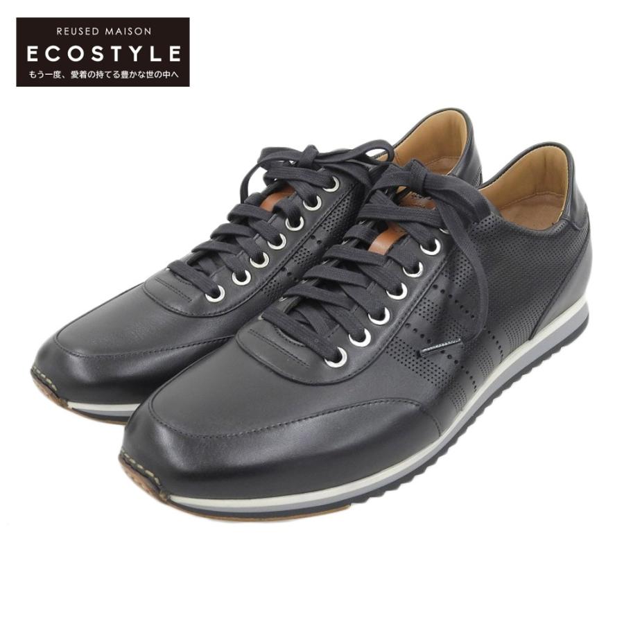 MAGNANNI マグナーニ ネイビー レザー スニーカー 42 MAGNANNI マグナーニ ネイビー レザー スニーカー 42（未使用