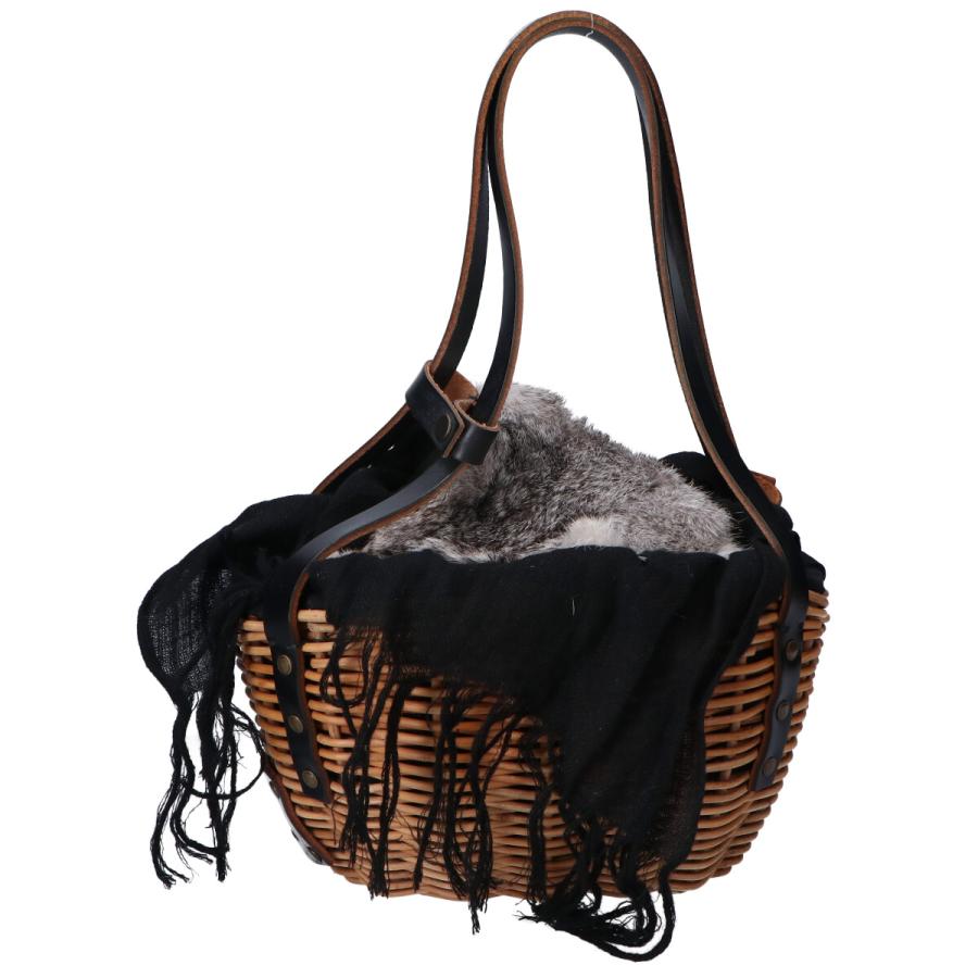 美品 ebagos エバゴス 2015AW OH DEER.OH NORTH ラビットファー付