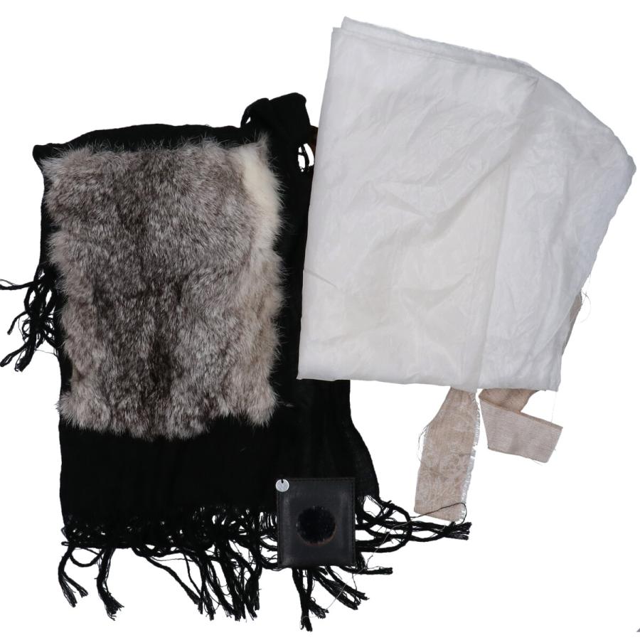 美品 ebagos エバゴス 2015AW OH DEER.OH NORTH ラビットファー付