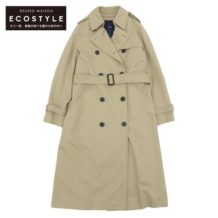 美品 YLEVE イレーヴ ライナー付きトレンチコート レディース ベージュ  