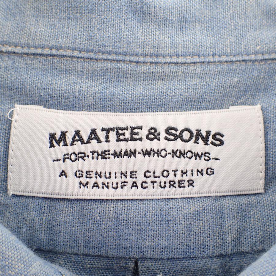 美品/ MAATEE＆SONS マーティーアンドサンズ MT1303-0603 WORK SHIRTS