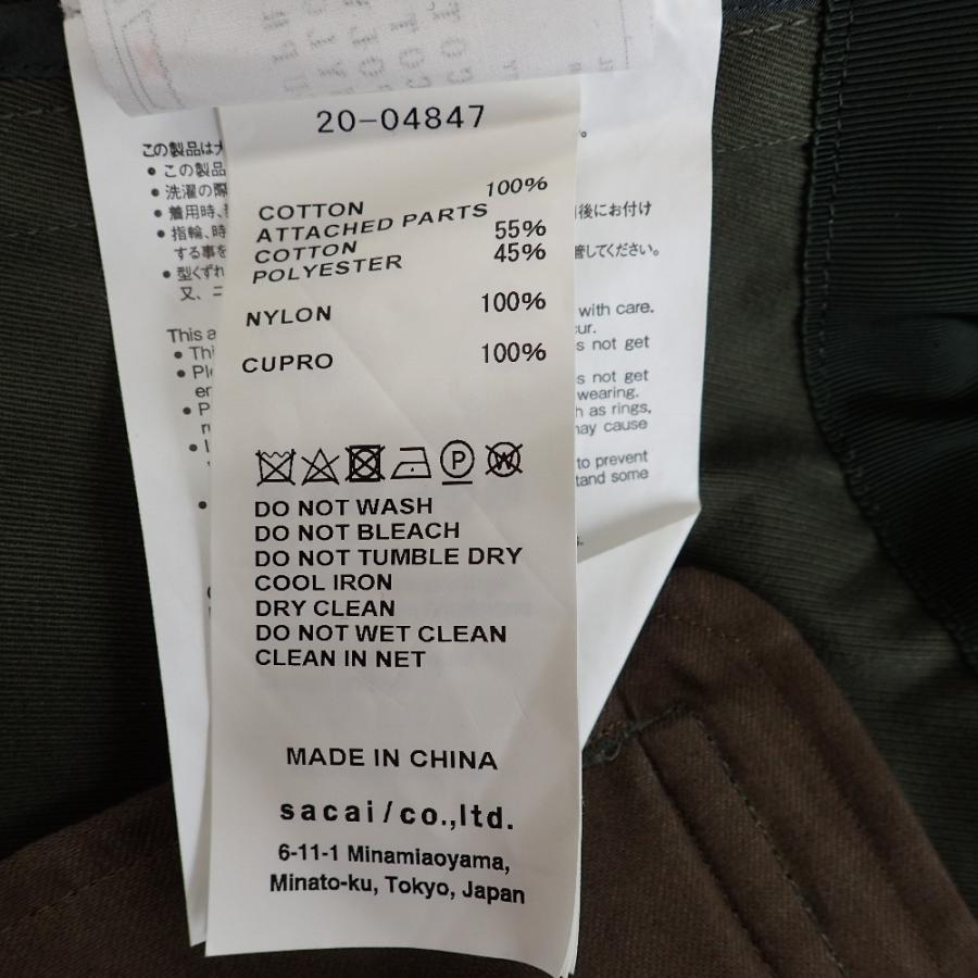 sacai 美品/ サカイ 20-04847 Fabric Combo Jacket ドッキング 再構築  