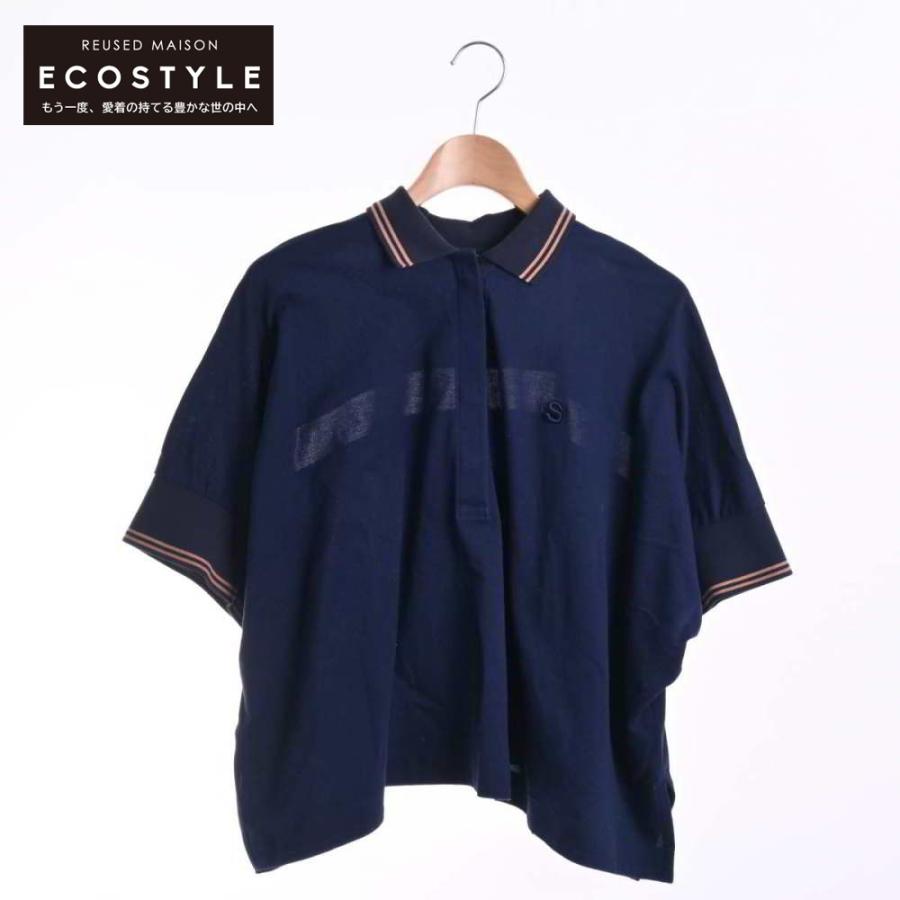 sacai 美品/21SS サカイ 21-05482 COTTON JERSEY POLO SHIRT sacai 美品/21SS サカイ 21-05482 COTTON JERSEY POLO SHIRT