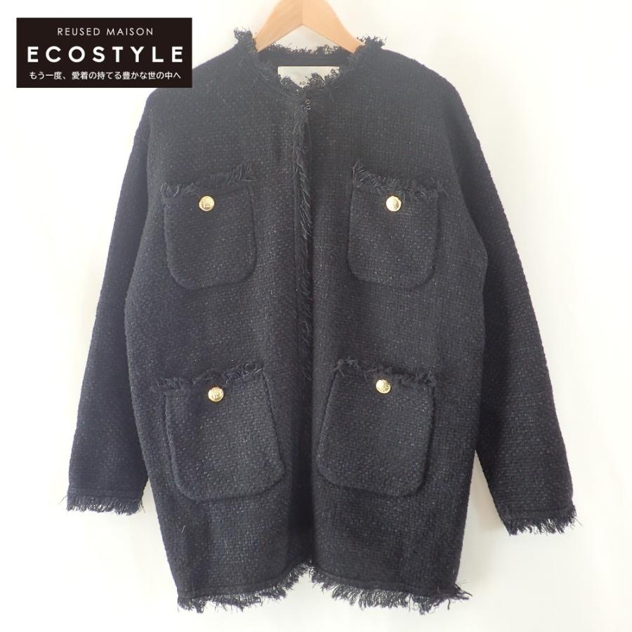 美品/22AW ADAWAS アダワズ ADWS-201-09 KNIT TWEED 4POCKETS JACKET