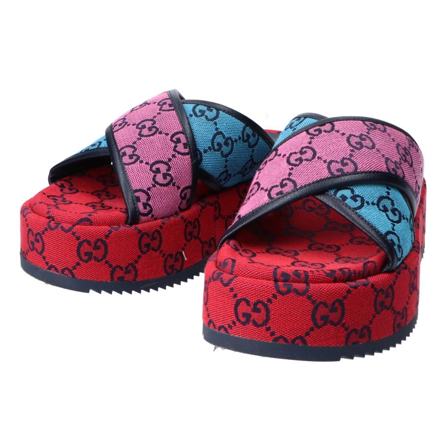 GUCCI 美品 グッチ 663666 GGマルチ クロス プラットフォーム GUCCI 美品 グッチ 663666 GGマルチ クロス プラットフォーム