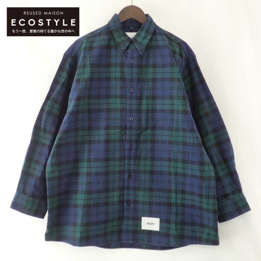 美品/22SS WTAPS ダブルタップス 221TQDT-SHM03 フランネル 美品/22SS WTAPS ダブルタップス 221TQDT-SHM03 フランネル