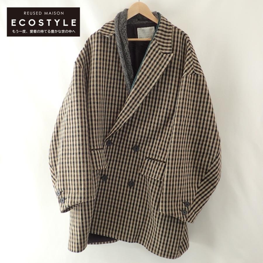 美品/22AW kolor カラー 22WCM-C13123S チェック マフラードッキング 