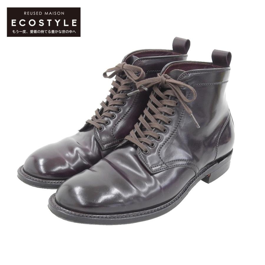 ALDEN オールデン BROGUE別注 ミリタリーラスト プレーントゥ ブーツ