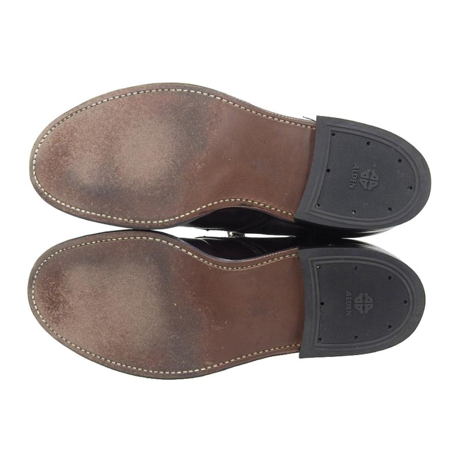 【新品】カラー4 US8 Alden プレーントゥ コードバンオールデン 新品】カラー4 US8 Alden プレーントゥ コードバンオールデン