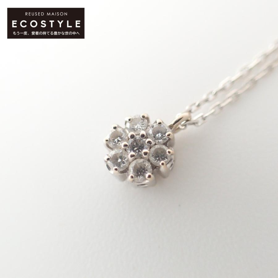 Ponte Vecchio（ポンテヴェキオ） 美品 K18 フラワーモチーフ 0.13ct 