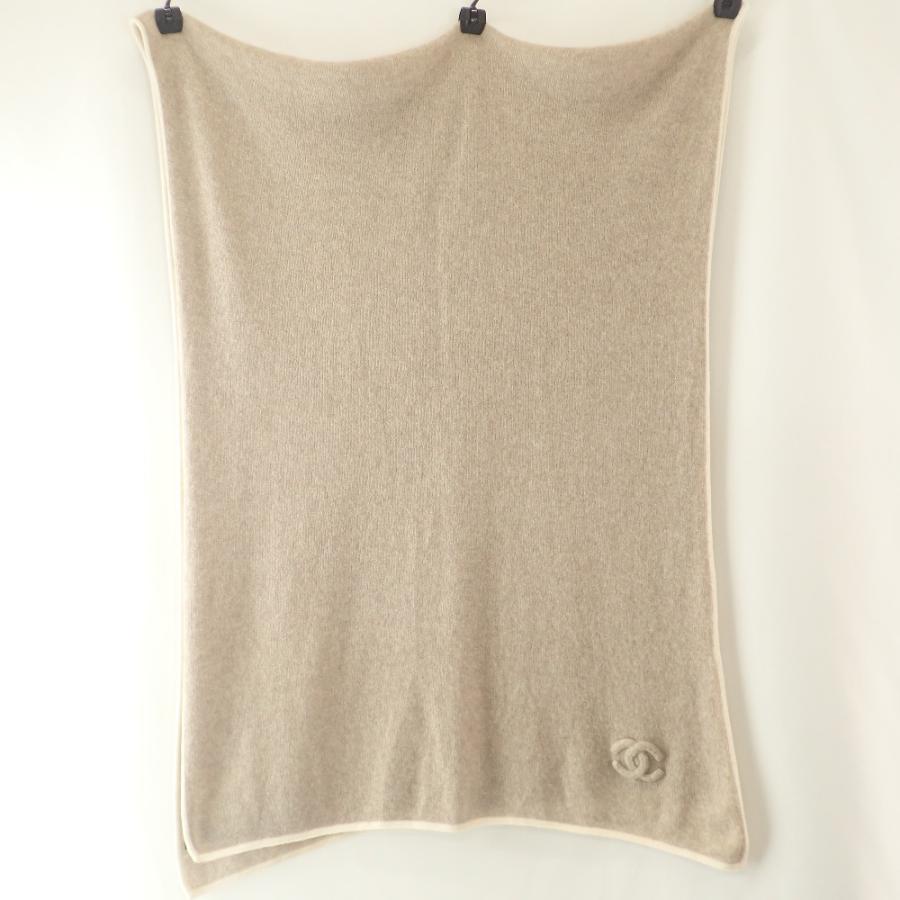 CHANEL（シャネル） 美品 CCココマーク カシミヤ/シルク ラメ ストール 
