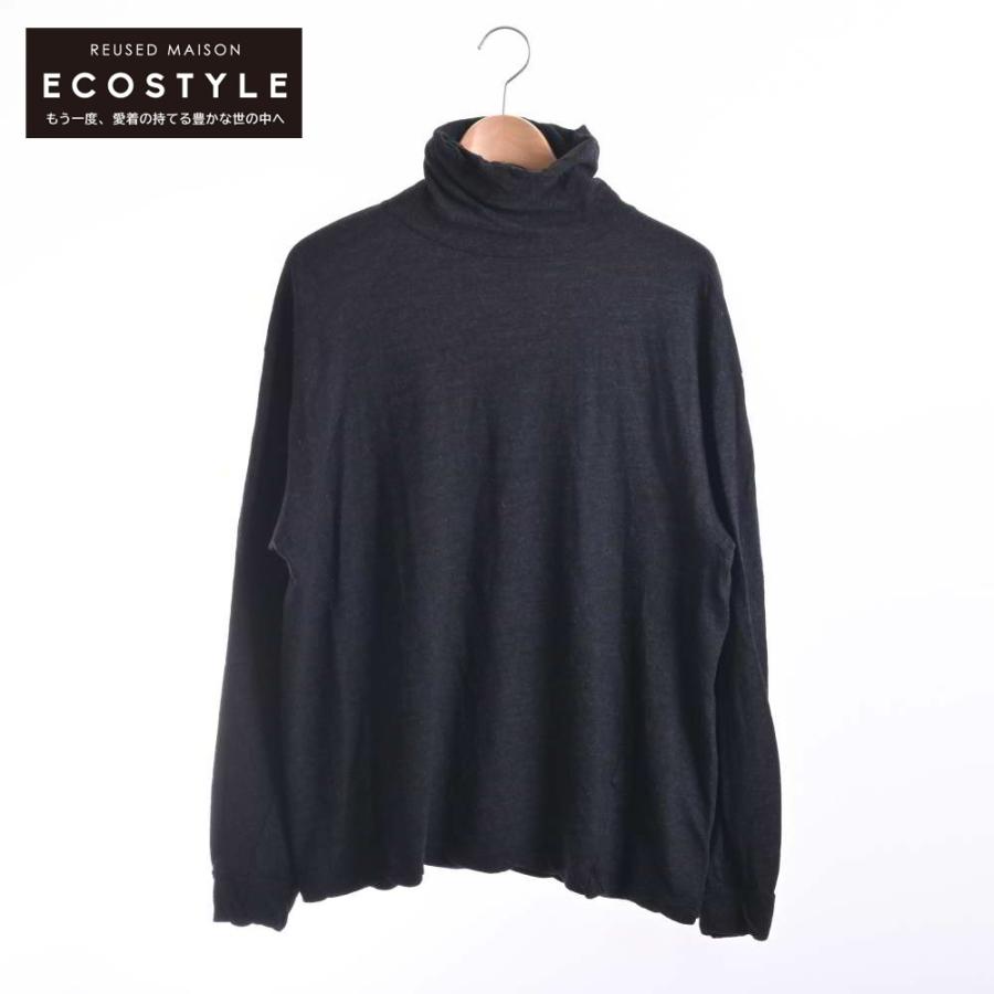美品/ COMOLI コモリ S03-05006 20AW ウール天竺 長袖タートルネック 