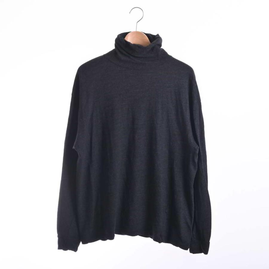 美品/ COMOLI コモリ S03-05006 20AW ウール天竺 長袖タートルネック 