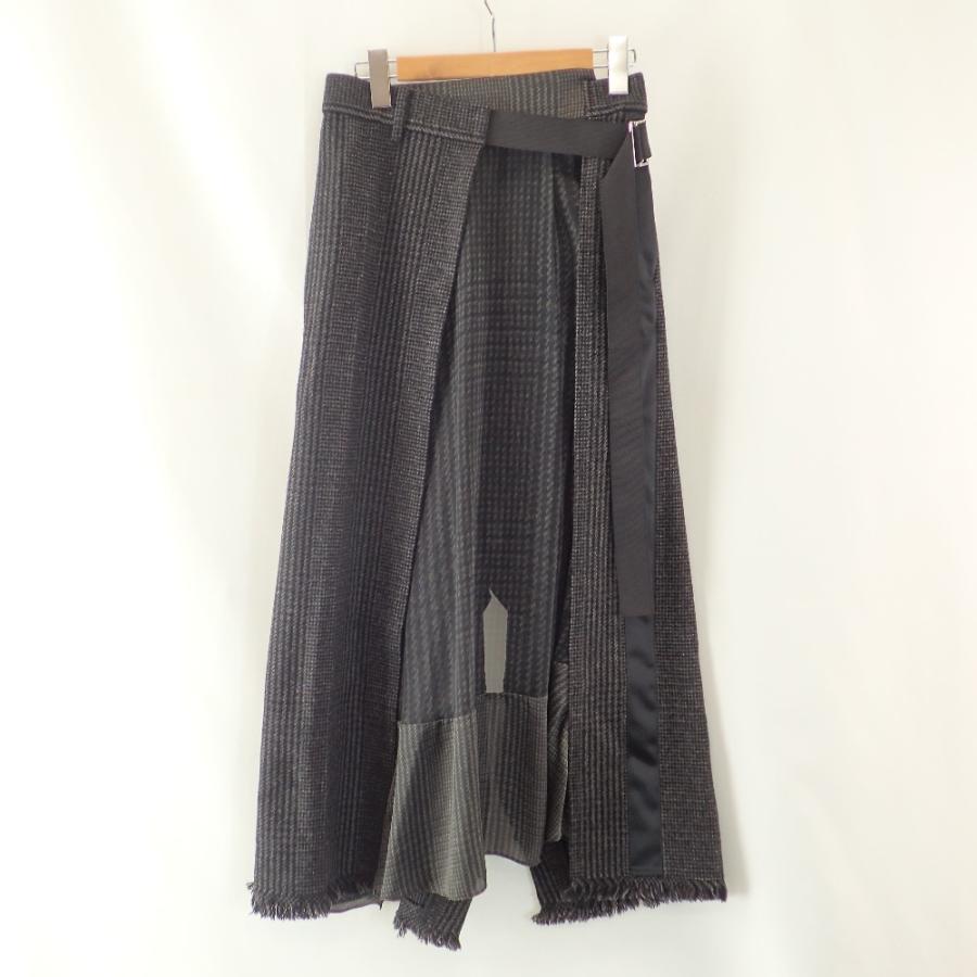 sacai 美品/20年製 サカイ 20-05337 グレンチェック サイド sacai 美品/20年製 サカイ 20-05337 グレンチェック サイド