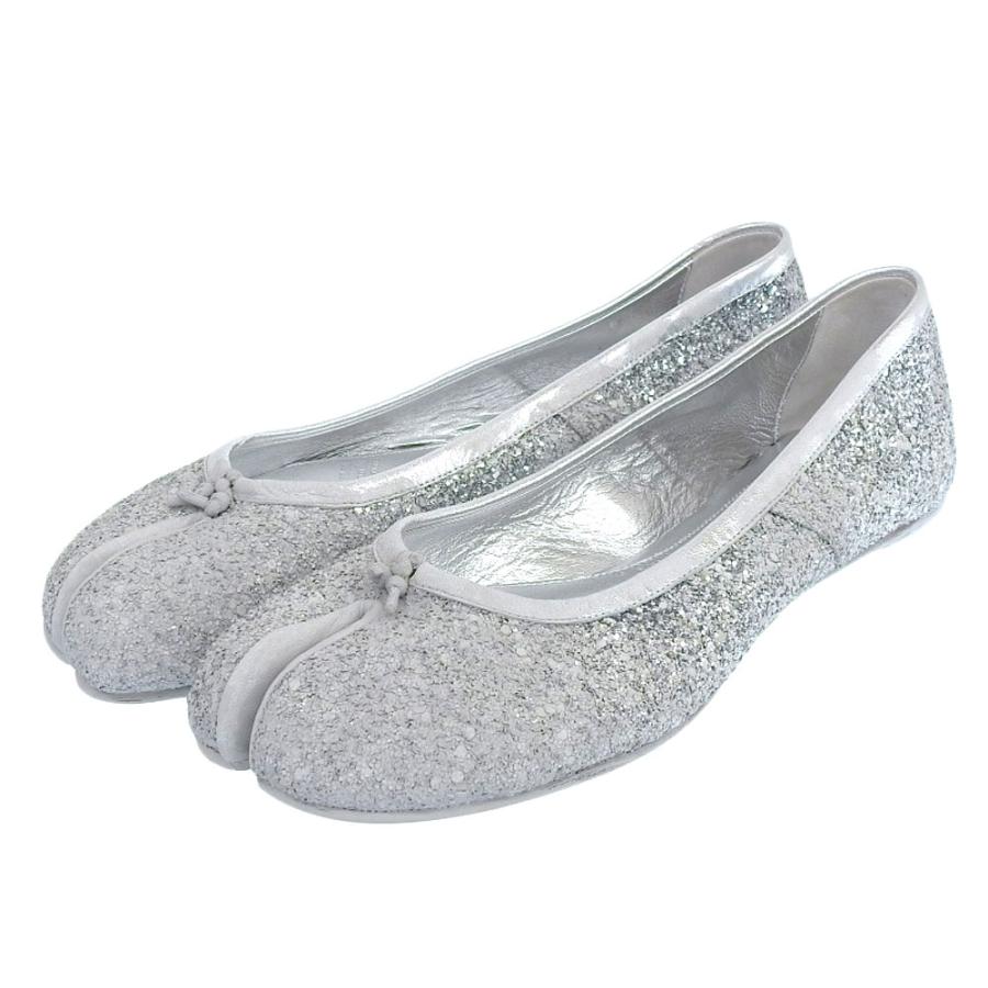 新品同様 Maison Margiela メゾンマルジェラ シルバーラメ 足袋 新品同様 Maison Margiela メゾンマルジェラ シルバーラメ 足袋
