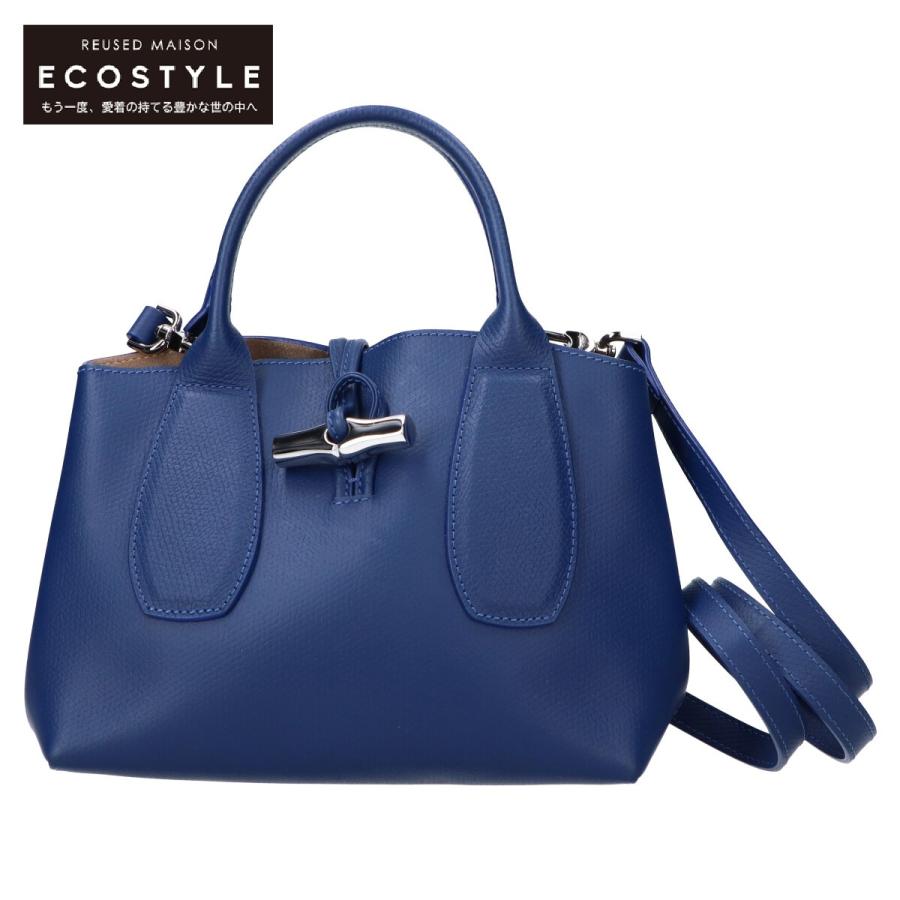美品 Longchamp ロンシャン 10095HPN127 ロゾ トップハンドルバッグ 