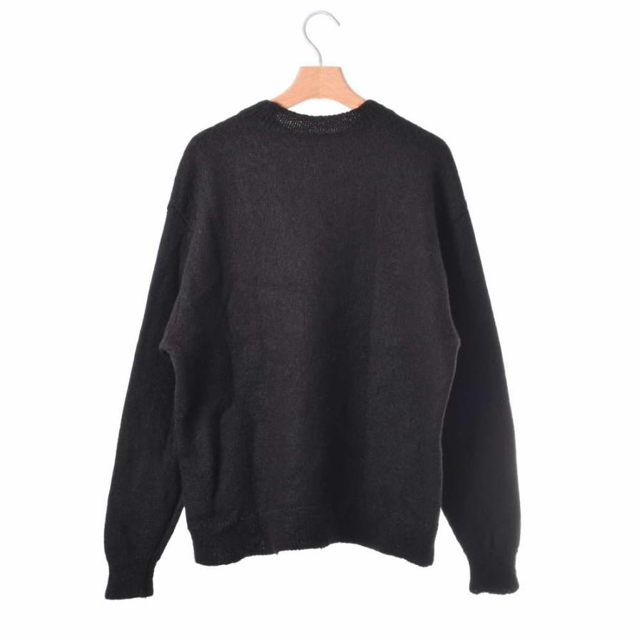 美品/ COMOLI コモリ 21AW U03-06001 ブラックアルパカ クルーネック 