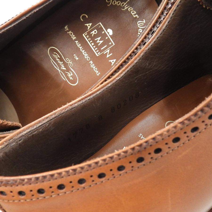 美品 CARMINA カルミナ レザー プレーントゥシューズ メンズ 美品 CARMINA カルミナ レザー プレーントゥシューズ メンズ