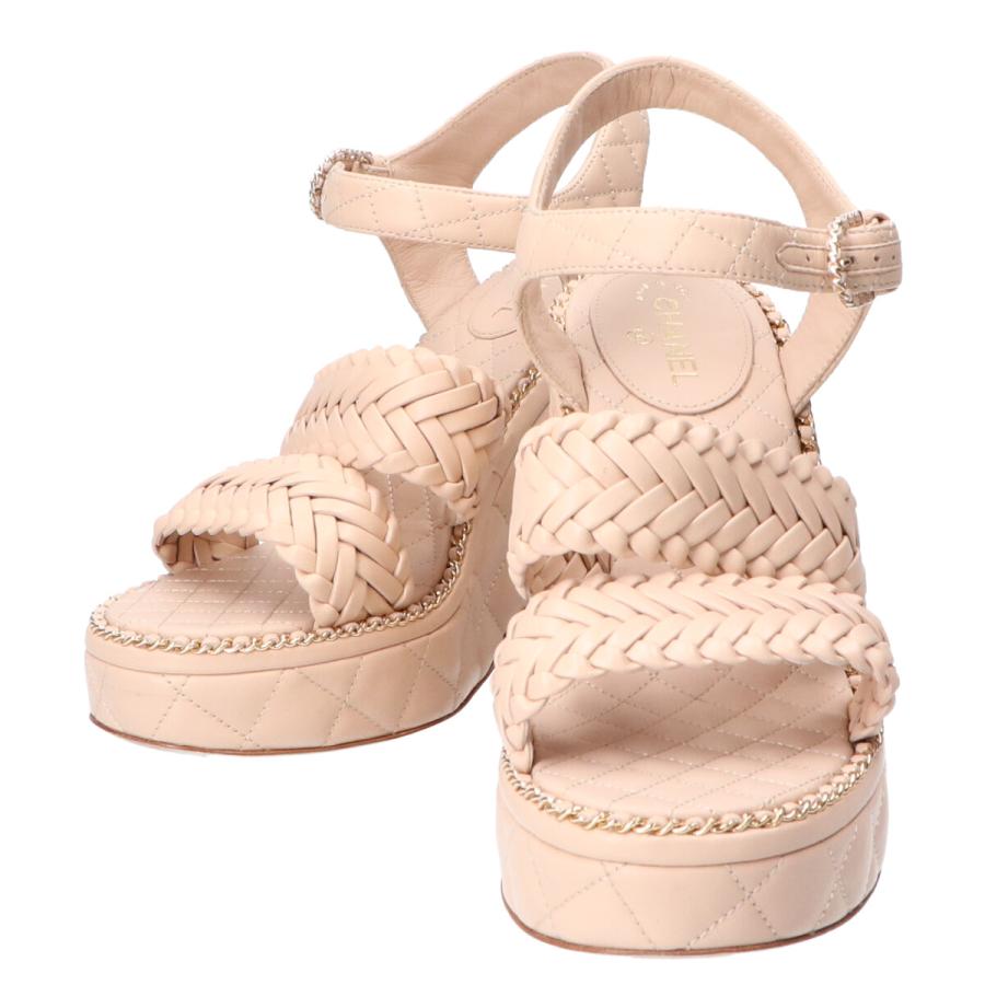 CHANEL 美品 シャネル G30758 メッシュバンド チェーンデザイン CHANEL 美品 シャネル G30758 メッシュバンド チェーンデザイン