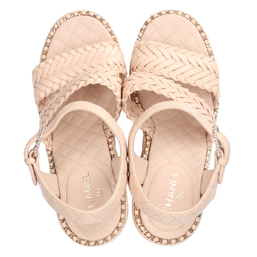 CHANEL 美品 シャネル G30758 メッシュバンド チェーンデザイン CHANEL 美品 シャネル G30758 メッシュバンド チェーンデザイン