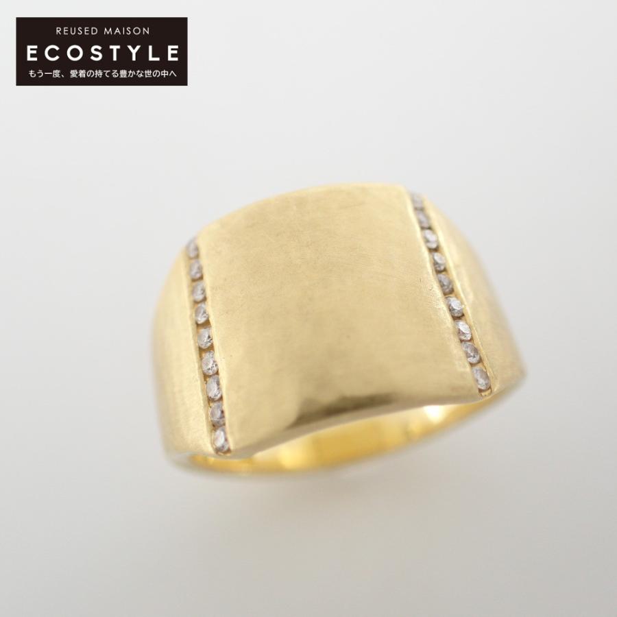 美品/ hum ハム K18YG/D0.09 KUMO スモールメレダイヤ リング・指輪  