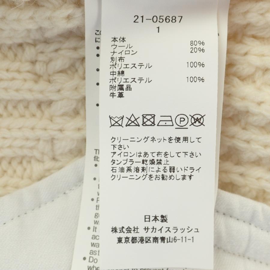 sacai（サカイ） /21年製 xKAWS 21-05687 Nylon Twill x Wool Knit